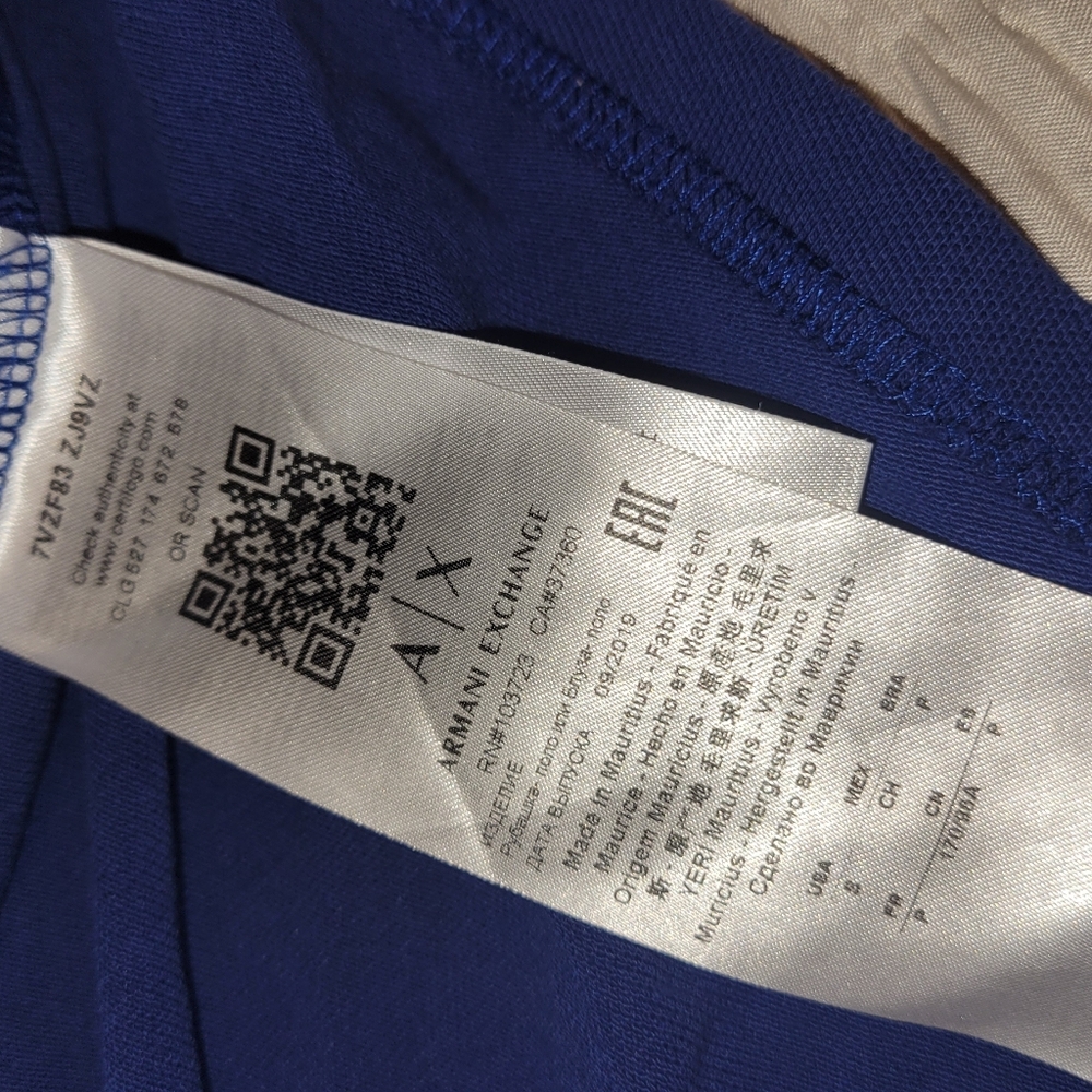 Men's Size S A/X Polo shirt Used but in good condition - Picture 7 of 8